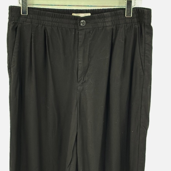 Madewell Drapey Track Trousers in True Black - Size Medium - Picture 4 of 8